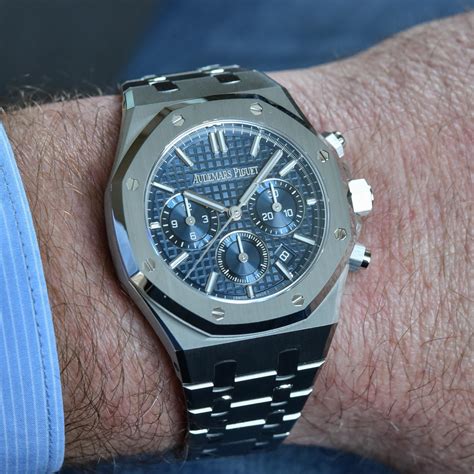 audemars piguet royal oak chrono white gold|royal oak selfwinding mm price.